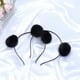 thumbnail image 4 of EeaseMX 6 diademas con pompones para niñas y mujeres (negro/blanco), 4 of 8