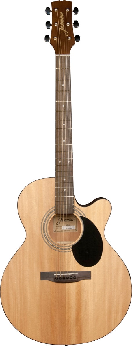 Jasmine S34C NEX Orchestra-Style Cutaway Acoustic Guitar - Natural w/ Hard Case