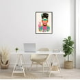 thumbnail image 2 of Stupell Industries Imagine Abstract Retro Peace Sign Graphic Art Black Framed Art Print Wall Art, Design by Matheus Lopes Castro, 2 of 7