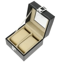 LULULION watch boxes Watch Box PU Black 1 Pcs