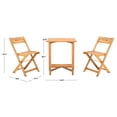 thumbnail image 4 of Safavieh Gallo 3 Piece Outdoor Contemporary Wood Balcony Bistro Set, 4 of 10