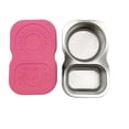 thumbnail image 1 of TIELUTT Vaisselle Réutilisable en Acier Inoxydable avec Couvercle en Silicone Anti-Fuite Petite Table à Manger Ensemble pour 6 Ensemble de Chemin de Table Rond Ensemble de Table à Manger Rond 5 Pcs Ensemble de Table à Manger Ovale pour 4 avec Feuille Place Extérieure, 1 of 7