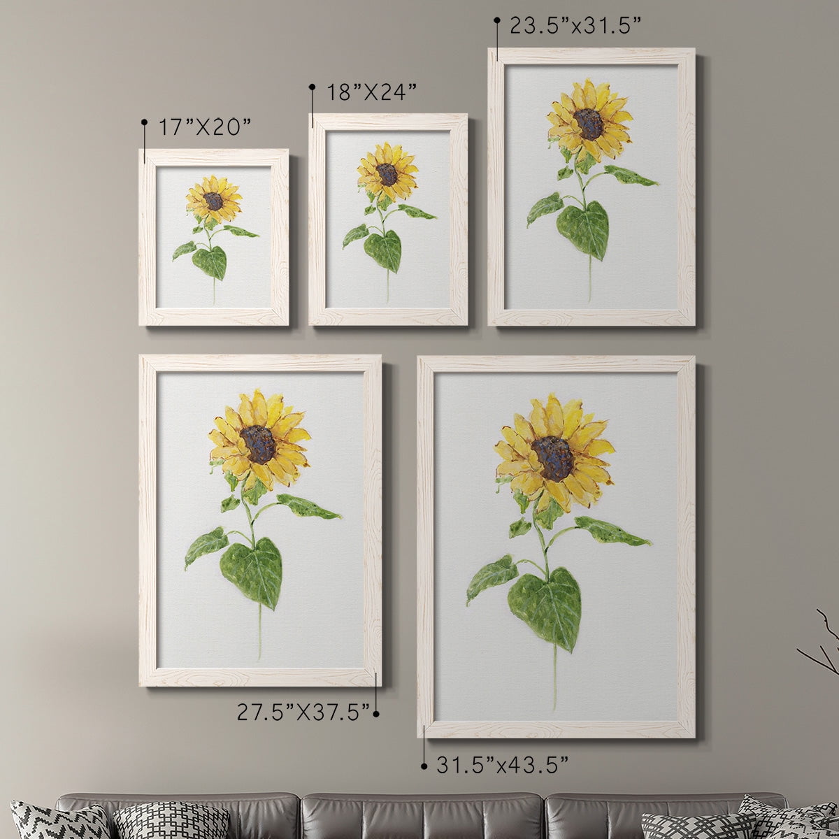 Sunflower I - Premium Framed Canvas 2 Piece Set - Ready to Hang