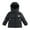 Black, variant on Boys Short Puffer Jacket for Winter Warm Cold Proof Down Coat Active Children Outerwear 110 Size Light Blue