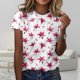 thumbnail image 2 of Camiseta ZOCANIA Graphic Tees para mujer de algodón con estampado floral, 2 of 2