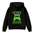 thumbnail image 7 of XAOFW Children's Hoodies Sweatshirts 100 Days Of School Print Hoodie Streetwear Fashionable Pullover Long Sleeve Hooded Sweatshirt Trendy Cozy Family Gathering Top, 7 of 7