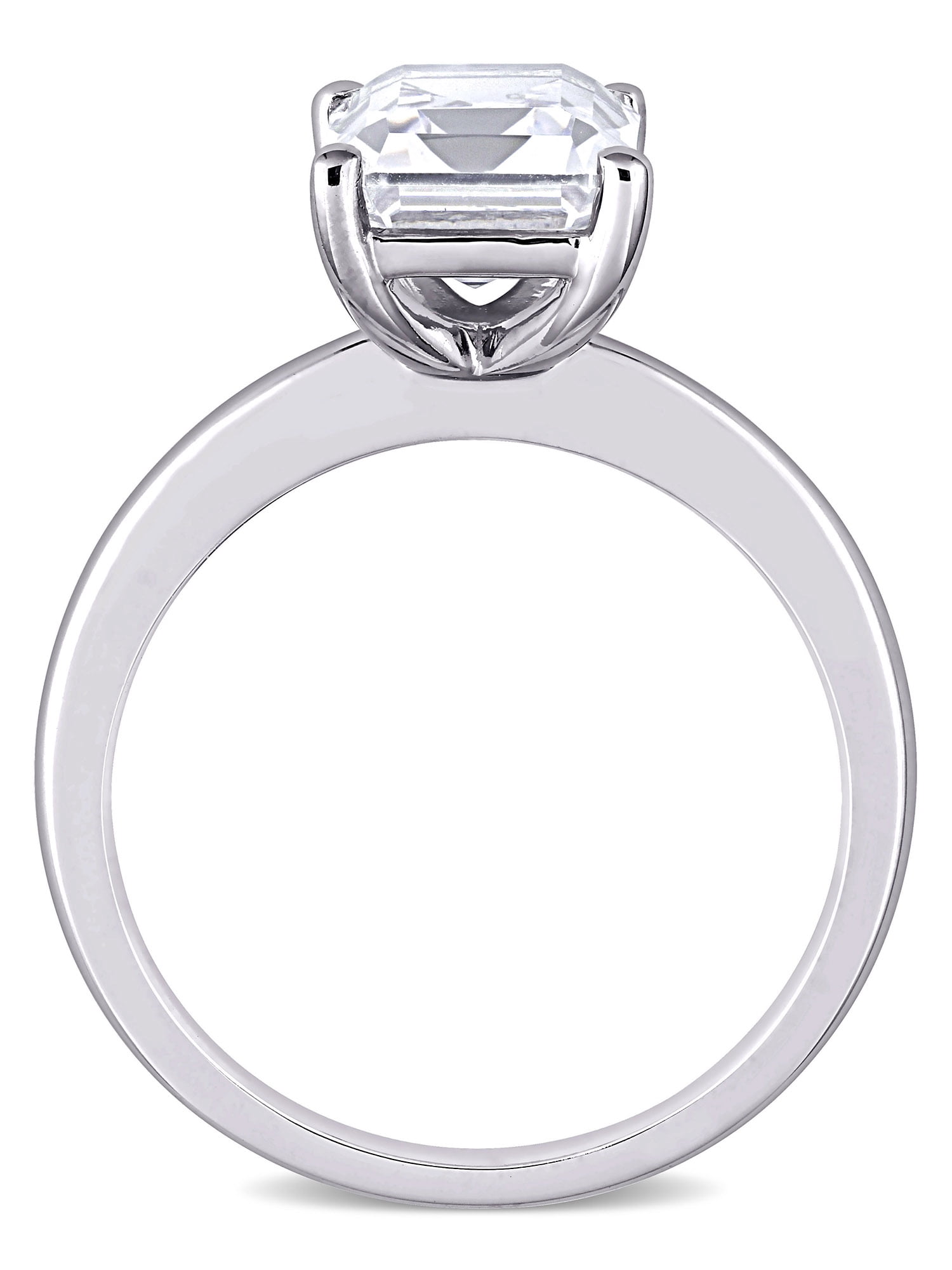 Everly Women's Sapphire and Created 10K White Gold Engagement Ring