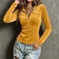 thumbnail image 2 of Fmbrln Womens Henley V Neck Ruched Slim Fit Long Sleeve Shirts Solid Stretchy Casual Basic Tee Tops, 2 of 5