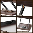 thumbnail image 5 of Book Stand for Reading, Adjustable Book Holder with 360° Rotating Base and Elastic Page Clips, Foldable Book Holder Stand, 5 of 7