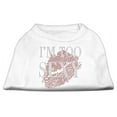 thumbnail image 1 of I'm Too Sexy Rhinestone Shirts White S (10), 1 of 1