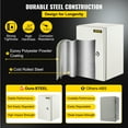 thumbnail image 4 of VEVOR Steel Electrical Box 12"x 8"x 8" Electrical Enclosure Box, Carbon Steel Hinged Junction Box, IP65 Weatherproof Metal Box, Wall-Mounted Electronic Equipment Enclosure Box with Mounting Plate, 4 of 10