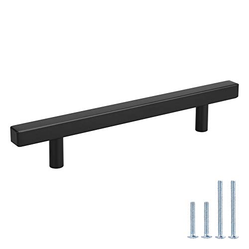 5in Handles Black Kitchen Pulls 5 Pack J22BK 128mm