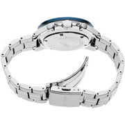 Seiko Mens Chronograph Stainless Steel Blue Dial Quartz Watch SSB345