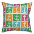thumbnail image 2 of Creative Products Colorful Anchor Pattern 16x16 Spun Poly Pillow, 2 of 3