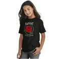 thumbnail image 3 of Cool Urban Love Never Fails Roses Crewneck T Shirts Boy Girl Teen Brisco Brands S, 3 of 5