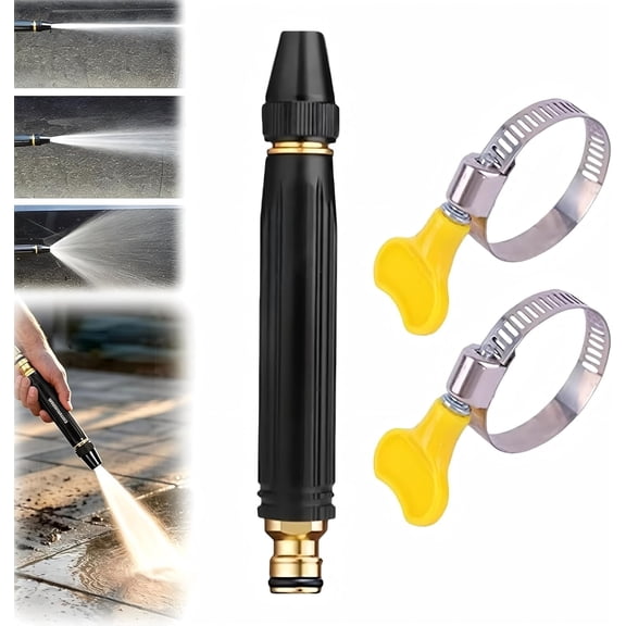 EVHRZN 1 Set High Pressure Power Washer Nozzle with Metal Connector Set, Nozzle Power Washer for Garden Hose, Sturdy Cleaning Accessory for Car Washing and Outdoor Cleaning