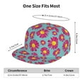 thumbnail image 6 of Fotbe Daisies Flowers Flat Bill Visor Cap Classic Snapback Hat Polyester Foam Trucker Hat Trucker Cap Adjustable Baseball Cap, 6 of 9