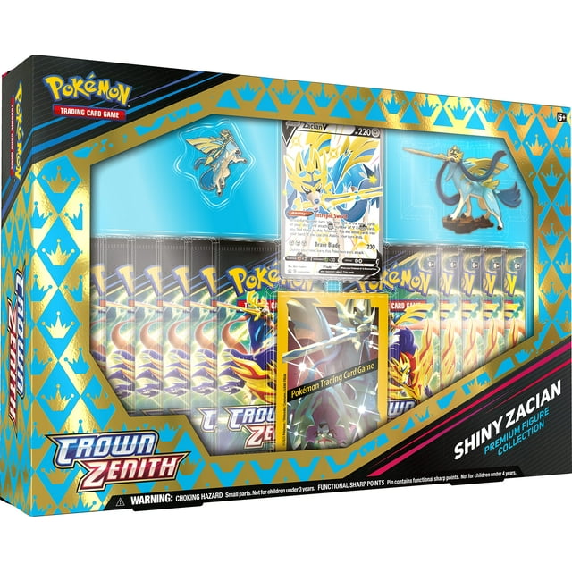 Colección de figuras Pokemon Crown Zenith Shiny Zacian V