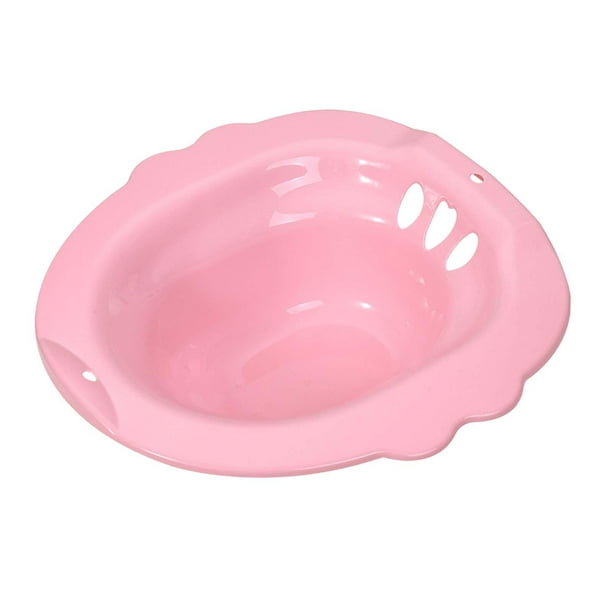 Baño de asiento para inodoro, bidé, bañera para inodoro, universal para inodoros de cadera Rosa