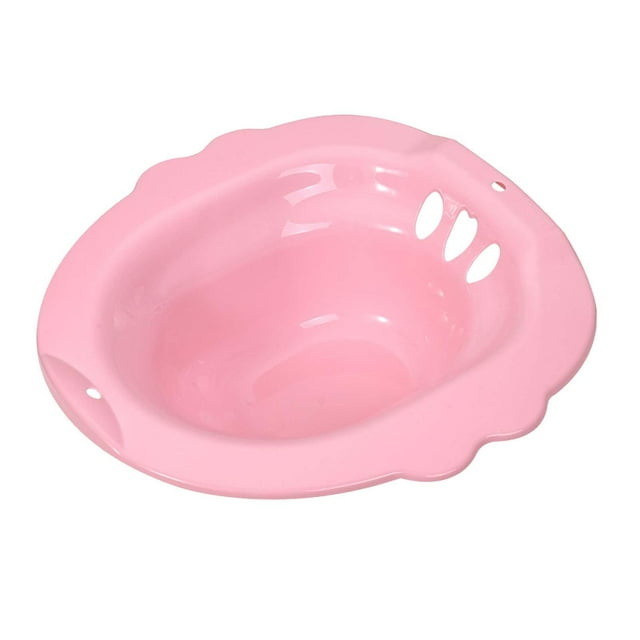 Bidet Avoid Squatting Non Slip Durable Sitz Bath Basin for Toilet for Postpartum Pink