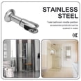 thumbnail image 3 of Set of 2 Partition Bracket Stainless Steel Silver Accessories Toilet Bracing Foot, 3 of 6