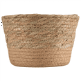 thumbnail image 3 of Straw Weaving Flower Plant Pot Wicker Basket Rattan Flowerpot Storage Handmade Woven Planter M, 3 of 9