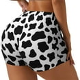 thumbnail image 2 of Cow Pattern Workout Shorts For Women Scrunch Butt Lifting Yoga Gym Seamless Booty Biker Shorts Xx-Large, 2 of 9