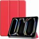 thumbnail image 1 of Funda Protectora de Cuero PU para iPad Pro 11" M4 2024 (5ª Gen) con Soporte Magnético, Rojo, 1 of 7