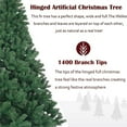 thumbnail image 2 of 7.5FT Christmas Tree, SEGMART Artificial Christmas Tree with 1400 Tips, Upgraded Indoor/Outdoor Christmas Decorations with Foldable Stand for Home, Festival, Party, LL568, 2 of 9