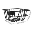 thumbnail image 6 of Topbathy Black Metal Bike Basket Front Installation with Pre-Drilled Holes for Convenient Storage and Easy Cleaning, 6 of 6