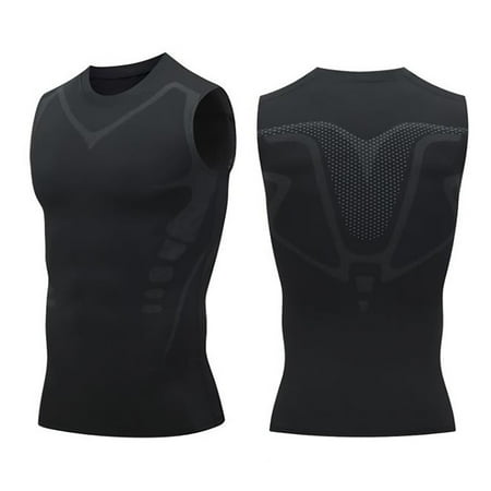 

Ionic Shaping Vest Clearance Guys Men s Chest Gynecomastia Compression Top To Build A Perfect Body