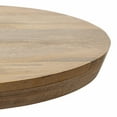 thumbnail image 3 of Kate and Laurel Conan Oval Wooden Coffee Table, 38 x 20 x 17, Natural Brown, Mid-Century Rounded Living Room Table with Solid Mango Wood Construction and Tapered Dowel Legs, 3 of 9