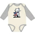 thumbnail image 3 of Inktastic US Flag Westie Boys or Girls Long Sleeve Baby Bodysuit, 3 of 5