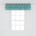 thumbnail image 2 of Ambesonne Exotic Window Valance, Tropic Summer Hibiscus Flora, 54" X 12", Seafoam Coral, 2 of 3