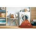 thumbnail image 2 of Ahgly Company Machine Washable Indoor Rectangle Abstract Orange Red Area Rugs, 6' x 9', 2 of 7
