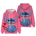 thumbnail image 3 of Sudadera con capucha para mujer de Kawaii Stitch, ropa deportiva de otoño e invierno con bonitos dibujos animados, ropa de manga larga unisex estampada a la moda, 3 of 5