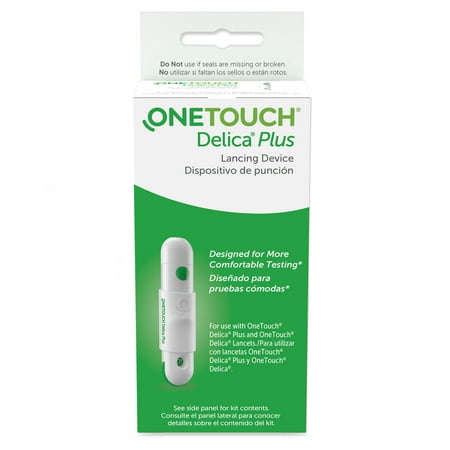 Onetouch Delica Plus Lancing Device Smooth Blood Monitoring Glucose, 10ct