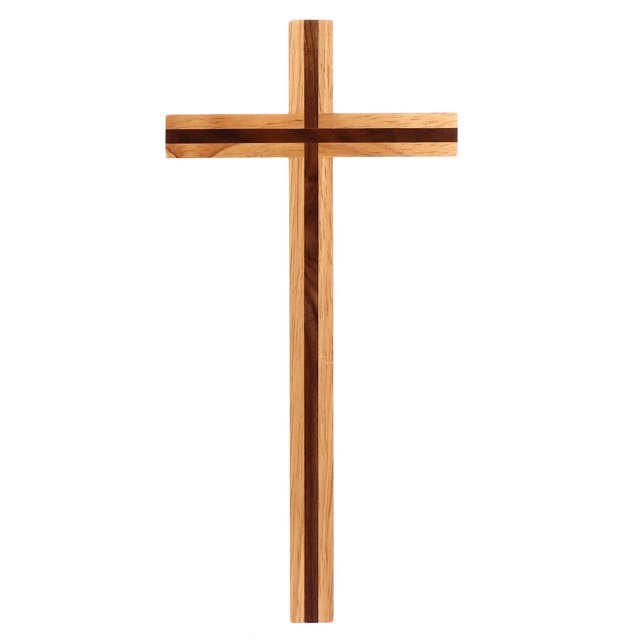 NUOLUX Cross Wall Wood Catholic Wooden Christian Decor Ornament Hanging