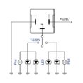 thumbnail image 3 of Relais Clignotant Réglable, Relais Clignotant LED Voiture DC12V Contact Normalement Ouvert 3 Broches 10A en Ligne pour le Remplacement, 3 of 8
