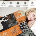 thumbnail image 3 of HENGT Cute Deer Flannel Throw Blanket,Camo Deer Hunting Fuzzy Blanket for Bed Sofa Couch,All Season Orange Camouflage Bed Blanket Breathable Deer Hunting Antlers Plush Blanket Room Decor, 3 of 6