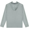 thumbnail image 5 of Alvivi Men's UPF 50+ Sun Protection Hoodie Shirt Long Sleeve Jacket Sweatshirt with Hood Grey 4XL, 5 of 7
