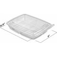 thumbnail image 3 of MT Products Clear Plastic 4 Compartment Bento Boxes Take-Out Containers 6" x 7" - Pack of 15, 3 of 7