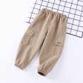 thumbnail image 6 of Boys Cargo Joggers Pants 2 Pack Elastic Waist Jogging Hiking Trousers Kids School Uniform Sweatpants 5-6T, 6 of 7