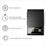 Brod & Taylor Digital Kitchen Scale For Coffee, Tea, Baking Ingredients, and Meal Prep