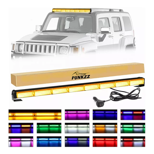 Barra Torreta Estrobo Codigo Leds Cob Policia 47 PuLG 80w