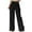 Black, variant on High Waisted Work Pants for Women Business Casual Outfits Women's Fashion Elastic High Waist Solid Color Straight Loose Casual Suit Pants Trousers EvergreenNdbuld Black L
