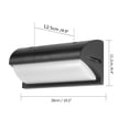 thumbnail image 4 of Naiovety Aplique de esquina impermeable de 15 W, luz LED de pared, iluminación blanca de 3000 K para escaleras de camino de jardín de esquina Iluminación y accesorios No. 4 Naiovety HA024301-04, 4 of 6