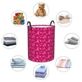 thumbnail image 4 of Balery Breast Cancer Awareness6 Cesta de ropa redonda con asas, impermeable, independiente, para ropa, juguetes, dormitorio y familia-Medium, 4 of 6