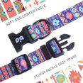 thumbnail image 3 of QQPETS Adjustable Soft Dog Collar: Print Flower Pink Multicolor Cute Patterns for XS Small Medium Large Pet Girl Boy Puppy Walking Running Training, 3 of 6