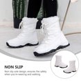 thumbnail image 3 of WORGEOUS 1 par de botas de nieve de felpa para mujer de invierno a la moda, botas de nieve altas medias cálidas, 3 of 8